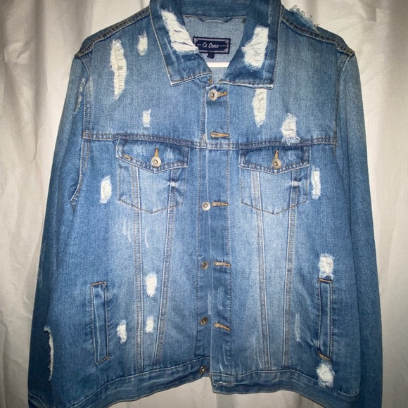 Ripped Jean Jacket - Picture 1 of 4
